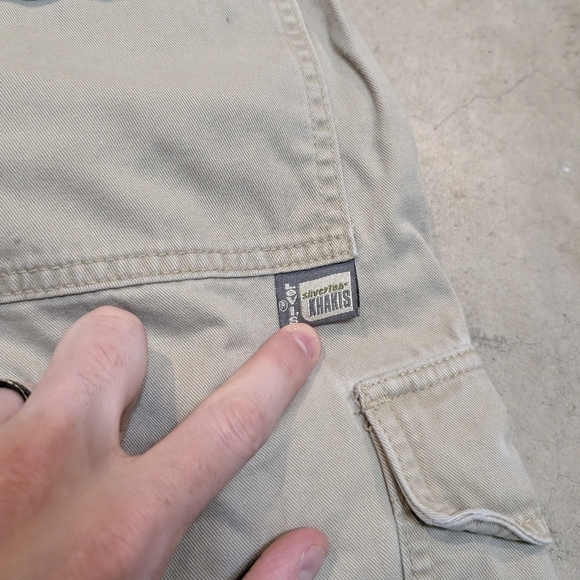 VTG 90s Levis Silvertab Khakis Shorts Cargo Men's 31 Flaws - Picture 8 of 11